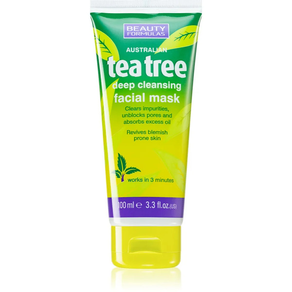  Beauty Formulas Tea Tree Maseczka Głęboko Oczyszczająca 100 Ml 