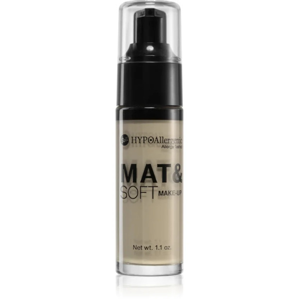  Bell Hypoallergenic Mat&soft Lekki Podkład Matujący Odcień 01 Light Beige 30 Ml 