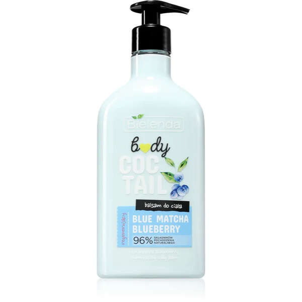 Bielenda Body Coctail Blue Matcha + Blueberry Regenerujące Mleczko Do Ciała Odżywienie I Nawilżenie 400 Ml 