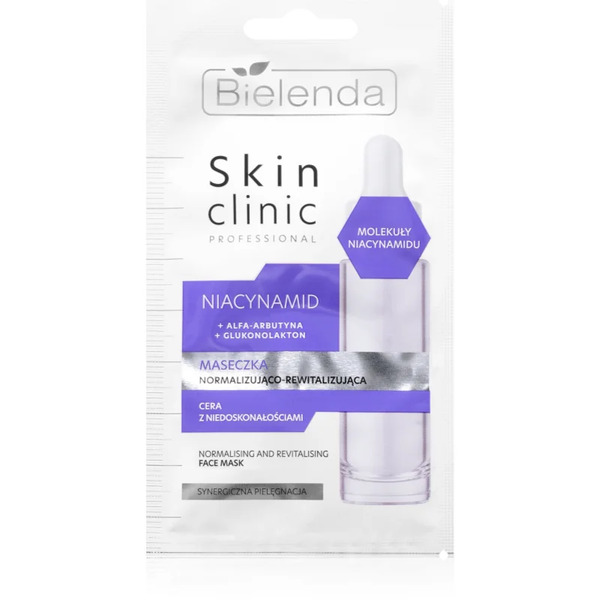  Bielenda Skin Clinic Professional Niacinamide Rewitalizacyjna Maska Na Noc Wspomagająca Odnowę Skóry Do Skóry Z Problemami 8 G 