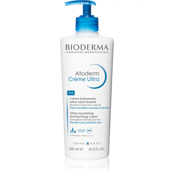  Bioderma Atoderm Créme Ultra Odżywczy Krem Do Ciała Do Skóry Normalnej I Suchej Wrażliwej Nieperfumowany 500 Ml 