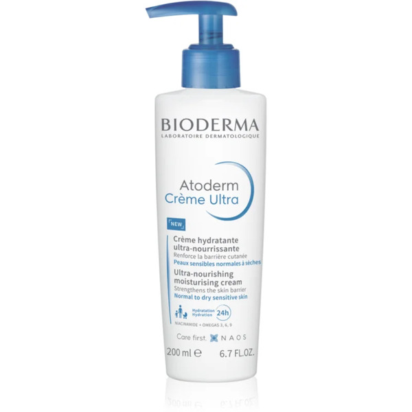  Bioderma Atoderm Créme Ultra Odżywczy Krem Do Ciała Do Skóry Normalnej I Suchej Wrażliwej Nieperfumowany 200 Ml 