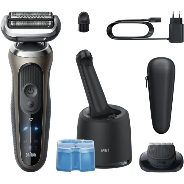  Braun Series 7 72-c7200cc Elektryczna Maszynka Do Golenia Ze Stacją Czyszczącą I ładującą Gold 1 Szt. 