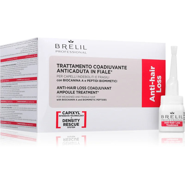  Brelil Professional Anti Hair Loss Treatment Ampułki Przeciw Zaawansowanemu Wypadaniu Włosów 10x6 Ml 