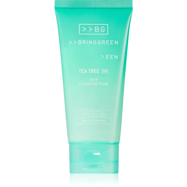  Bringgreen Tea Tree Cica Deep Cleansing Foam Pianka Dogłębnie Oczyszczająca O Działaniu Uspokajającym 120 Ml 
