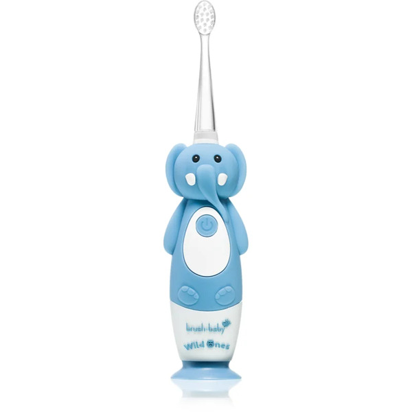  Brush Baby Wildones Wildone Elektryczna Szczoteczka Do Zębów + 2 Zapasowe Końcówki Dla Dzieci Elephant 1 Szt. 