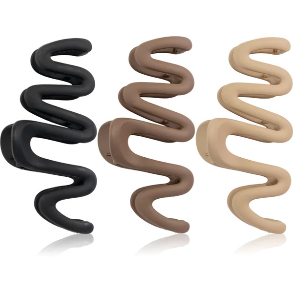  Brushworks Wave Claw Clips Spinki Do Włosów 3 Szt. 