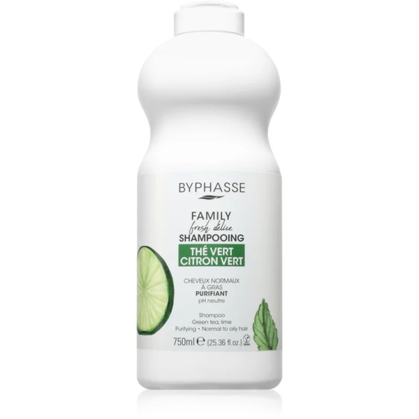 Byphasse Lime & Green Szampon łagodzący Do Włosów Normalnych, Przetłuszczających Się I Wrażliwej Skóry Głowy 750 Ml 