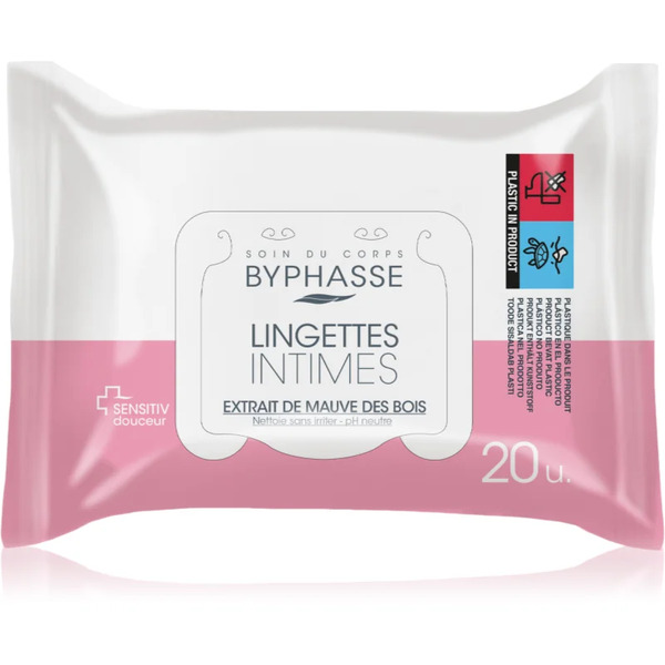  Byphasse Lingettes Intimes Chusteczki Do Higieny Intymnej 20 Szt. 