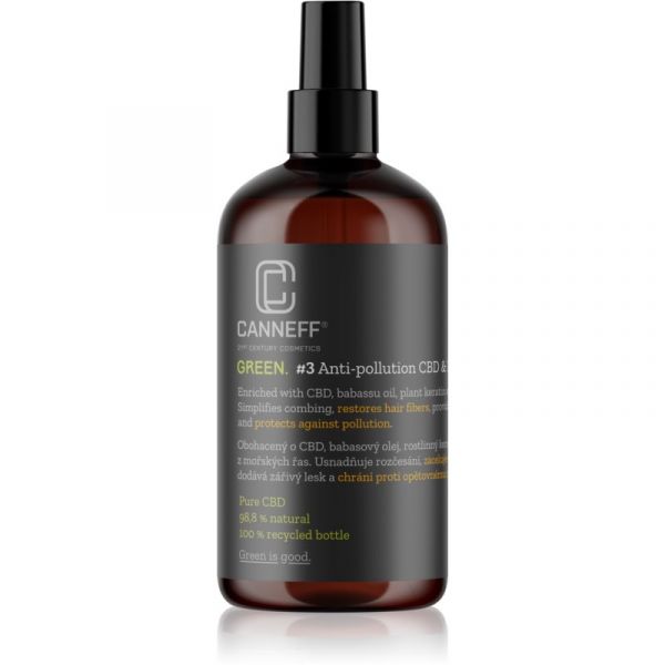  Canneff Green Anti-pollution Cbd & Plant Keratin Hair Spray Pielęgnacja Bez Spłukiwania Do Włosów 200 Ml 