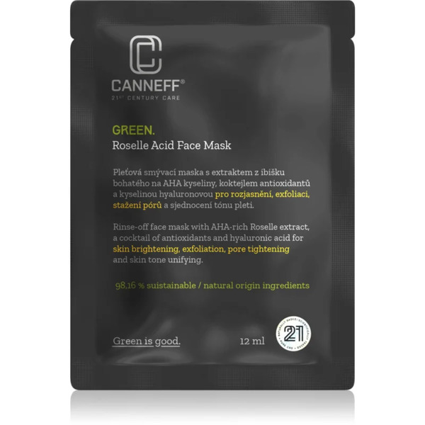  Canneff Green Roselle Acid Face Mask Maseczka Złuszczająca Z Aha 12 Ml 