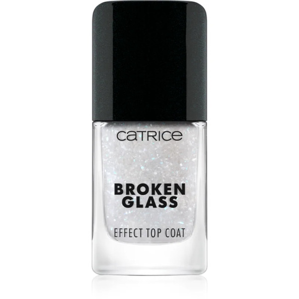  Catrice Broken Glass Effect Top Coat Lakier Nawierzchniowy Do Paznokci Z Brokatem Odcień 050 Sparkling Reflection 10.5 Ml 