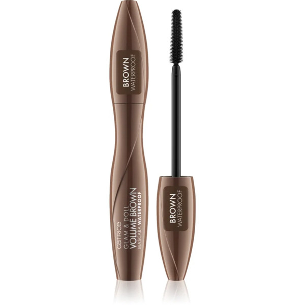  Catrice Glam & Doll Volume Brown Wodoodporny Tusz Do Rzęs Wydłużający, Podkręcający I Nadający Rzęsom Objętość 10 Ml 