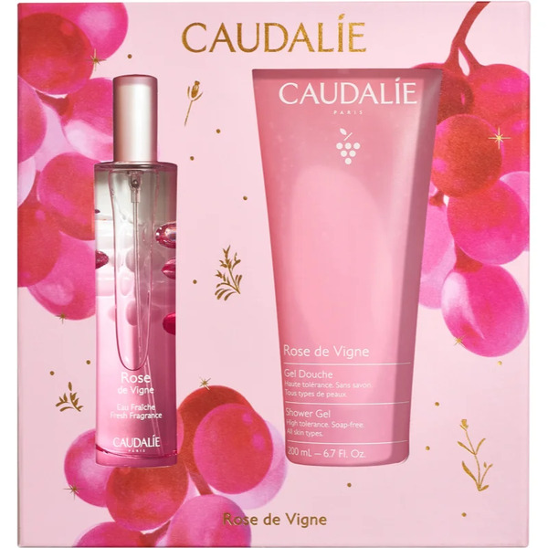  Caudalie Rose De Vigne Fresh Fragrance Gift Set świąteczny Zestaw Prezentowy Odżywienie I Nawilżenie 