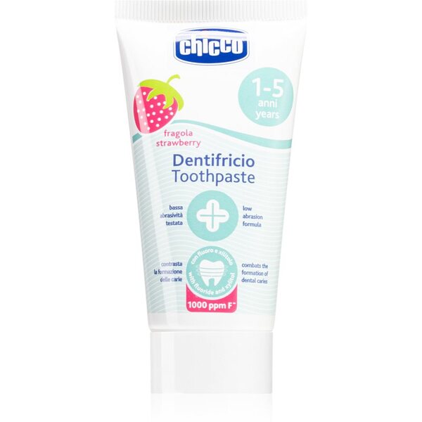  Chicco Toothpaste 1-5 Years Pasta Do Zębów Dla Dzieci Strawberry 50 Ml 