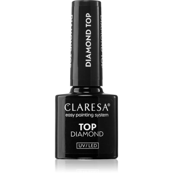  Claresa Uv/led Top Diamond No Wipe żelowy Lakier Nawierzchniowy Chroniący I Nabłyszczający, Zapobiegający Powstaniu Fałdek 5 G 