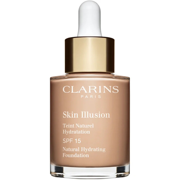  Clarins Skin Illusion Natural Hydrating Foundation Rozświetlający Podkład Nawilżający Spf 15 Odcień 107c Beige 30 Ml 