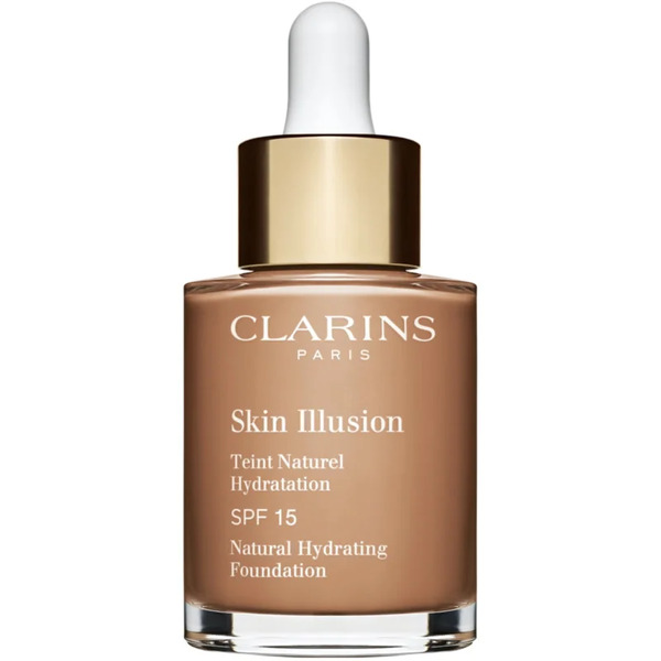  Clarins Skin Illusion Natural Hydrating Foundation Rozświetlający Podkład Nawilżający Spf 15 Odcień 112.3n Sandalwood 30 Ml 