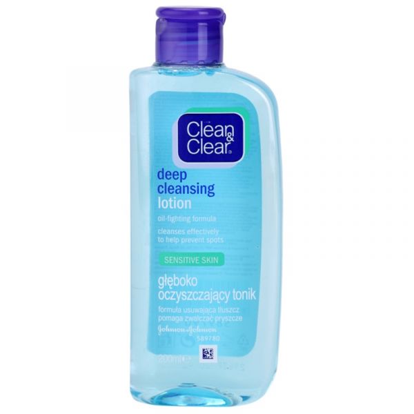  Clean & Clear Deep Cleansing Płyn Głęboko Oczyszczający Dla Cery Wrażliwej 200 Ml 