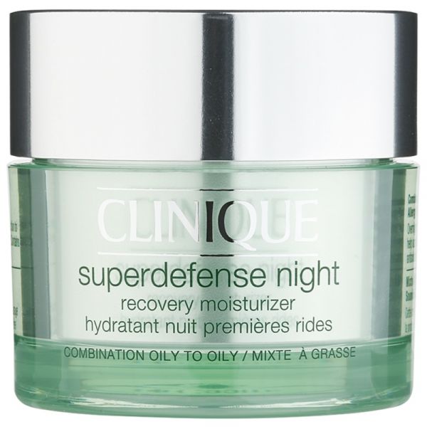  Clinique Superdefense™ Night Recovery Moisturizer Nawilżający Krem Przeciwzmarszczkowy Na Noc Do Skóry Tłustej I Mieszanej 50 Ml 