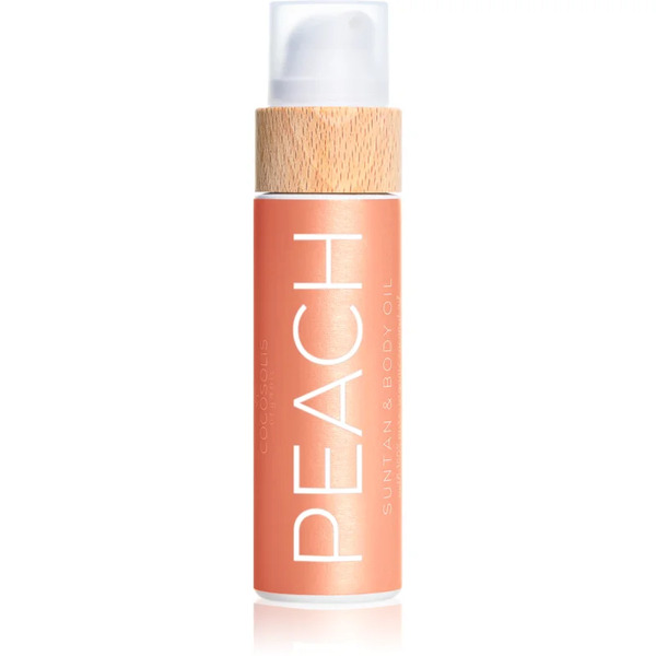  Cocosolis Peach Pielęgnacyjny Olejek Do Opalania Z Zapachem Peach 100 Ml 