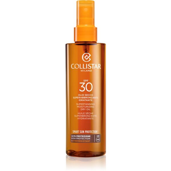  Collistar Smart Sun Protection Supertanning Moisturizing Dry Oil Spf 30 Ochronny Suchy Olejek Do Opalania Spf 30 200 Ml 