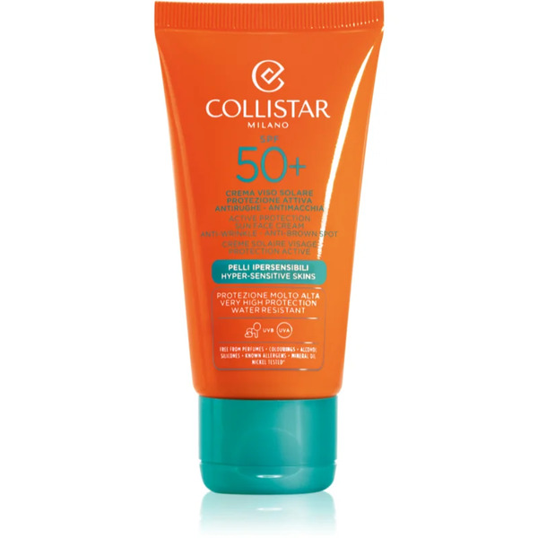  Collistar Special Perfect Tan Active Protection Sun Face Cream Przeciwzmarszczkowy Krem Do Opalania Spf 50+ 50 Ml 