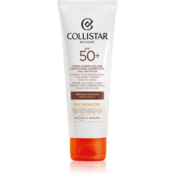  Collistar Sun Corrective Protection Body Cream Specific Zones Spf 50+ Krem Intensywnie Brązujący Przeciw Przebarwieniom Skóry 100 Ml 