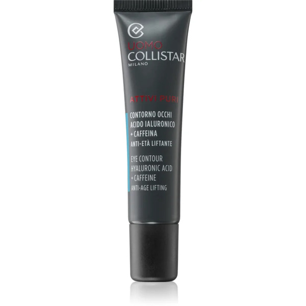  Collistar Uomo Attivi Puri Eye Contour Hyaluronic Acid + Caffeine Eye Contour Krem Pod Oczy Rozjaśniający Z Efektem Anti-age 15 Ml 