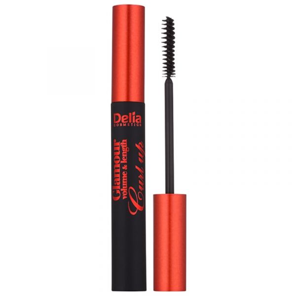 Delia Cosmetics Glamour Tusz Do Rzęs Zwiększający Objętość, Wydłużający I Podkręcający Odcień Black 11 Ml 