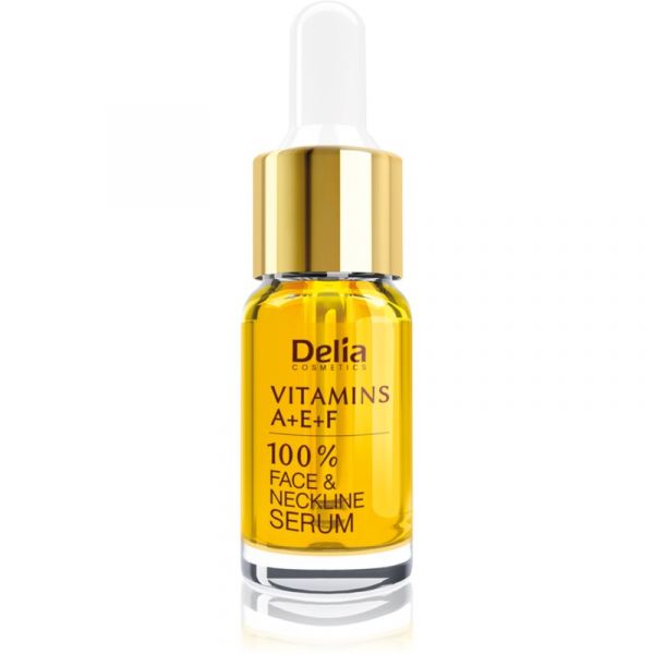  Delia Cosmetics Professional Face Care Vitamins A+e+f Serum Przeciwzmarszczkowe Na Twarz I Szyję 10 Ml 