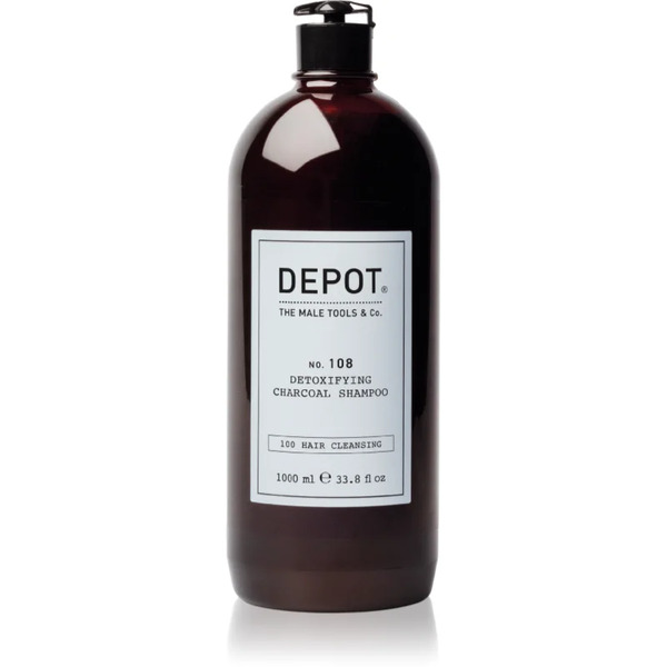  Depot No. 108 Detoxifying Charcoal Shampoo Szampon Oczyszczająco-detoksykujący Do Wszystkich Rodzajów Włosów 1000 Ml 