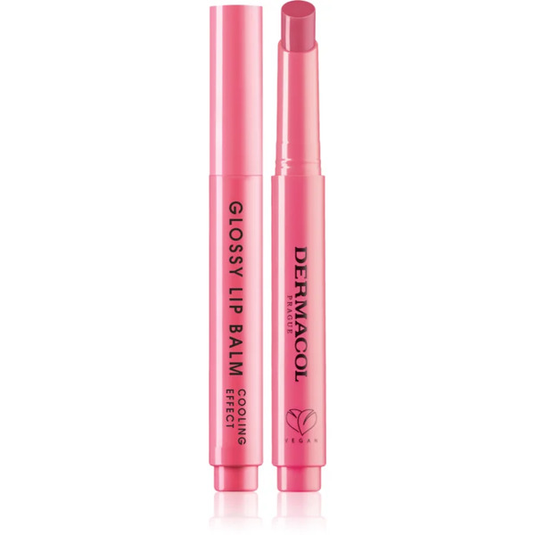  Dermacol Beauty Stick Glossy Lip Balm Pielęgnujący Błyszczyk Do Ust Z Efektem Chłodzącym Zapachy 04 Lychee 2.2 G 