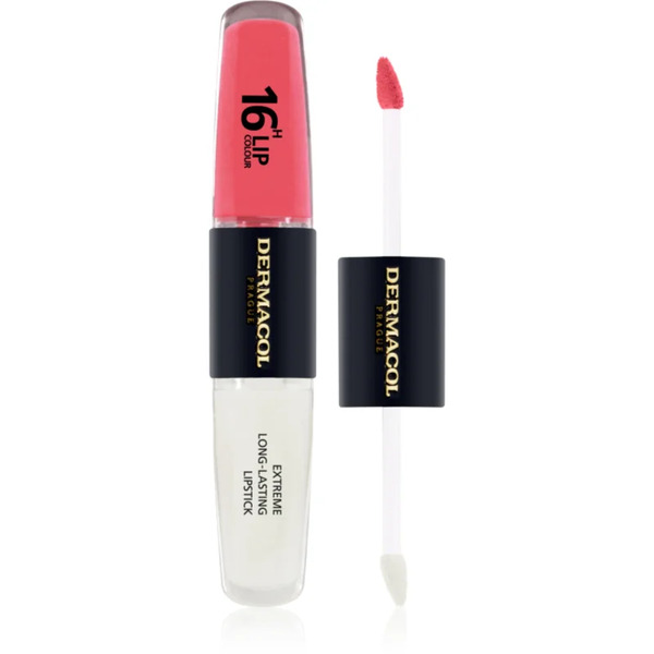  Dermacol 16h Lip Colour Długotrwała Pomadka I Błyszczyk Do Ust Odcień 26 2x4 Ml 