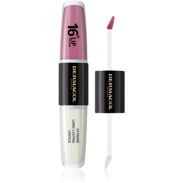  Dermacol 16h Lip Colour Długotrwała Pomadka I Błyszczyk Do Ust Odcień 37 2x4 Ml 