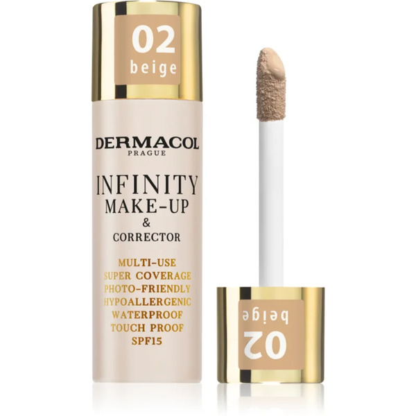  Dermacol Infinity Podkład Mocno Kryjący Spf 15 Odcień 02 Beige 20 G 