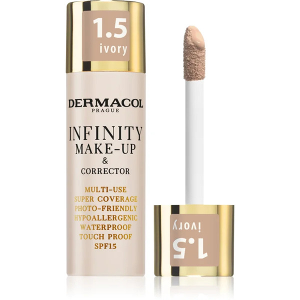  Dermacol Infinity Podkład Mocno Kryjący Spf 15 Odcień 1.5 Ivory 20 G 
