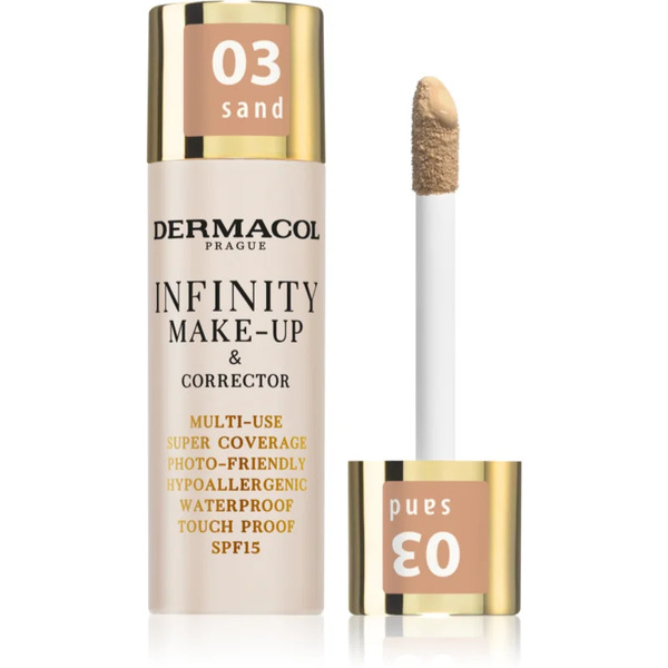  Dermacol Infinity Podkład Mocno Kryjący Spf 15 Odcień 03 Sand 20 G 