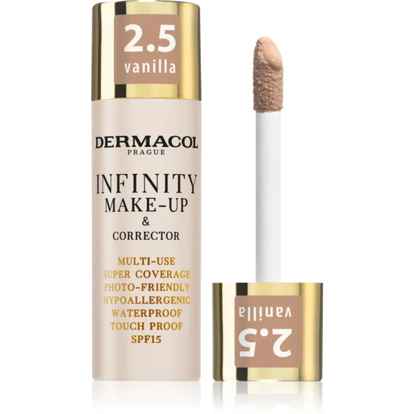  Dermacol Infinity Podkład Mocno Kryjący Spf 15 Odcień 2.5 Vanilla 20 G 
