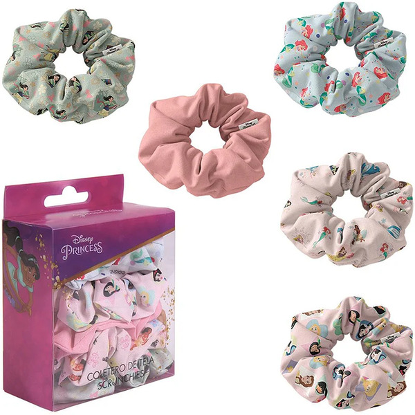  Disney Princess Scrunchies Gumka Do Włosów Dla Dzieci 5 Szt. 