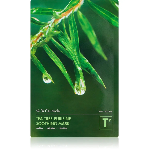  Dr.ceuracle Tea Tree Purifine Maska łagodząca W Płacie Do Skóry Z Problemami 23 Ml 