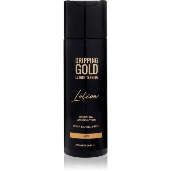  Dripping Gold Luxury Tanning Lotion Nawilżające Mleczko Samoopalające Do Uzyskania Intensywnej Opalenizny Odcień Dark 200 Ml 