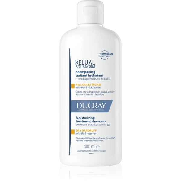  Ducray Kelual Squanorm Moisturizing Treatment Shampoo Dry Dandruff Szampon Przeciw Suchemu łupieżowi 400 Ml 