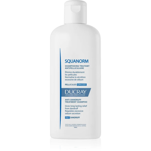  Ducray Kelual Squanorm Regulating Treatment Shampoo Oily Dandruff Szampon Przeciw Tłustemu łupieżowi 200 Ml 
