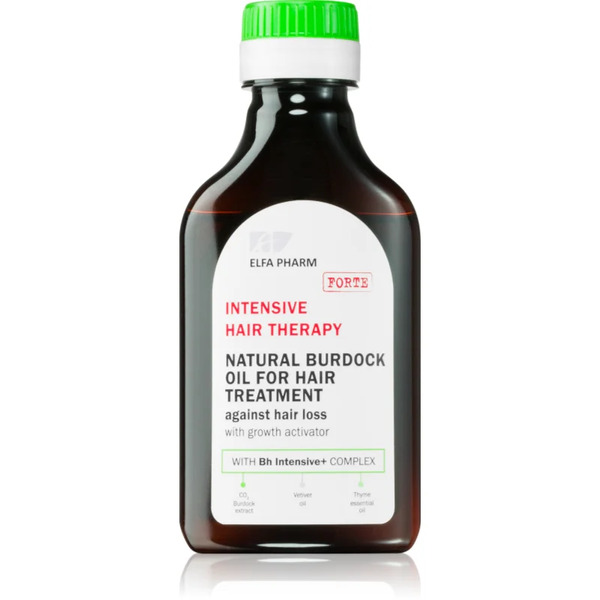  Elfa Pharm Intensive Cosmetic Intensive Hair Therapy Natural Burdock Oil For Hair Treatment Olej Przeciw Wypadaniu Włosów Z Aktywatorem Wzrostu 100 Ml 