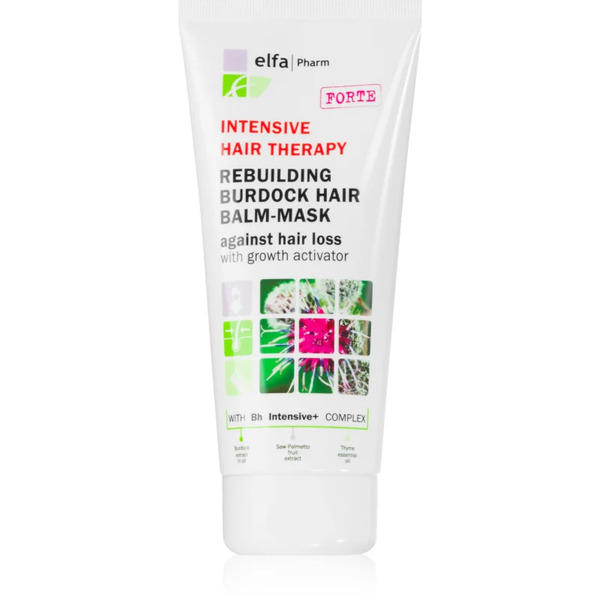  Elfa Pharm Intensive Cosmetic Intensive Hair Therapy Rebuilding Burdock Hair Balm-mask Balsam Przeciw Wypadaniu Włosów Z Aktywatorem Wzrostu 200 Ml 