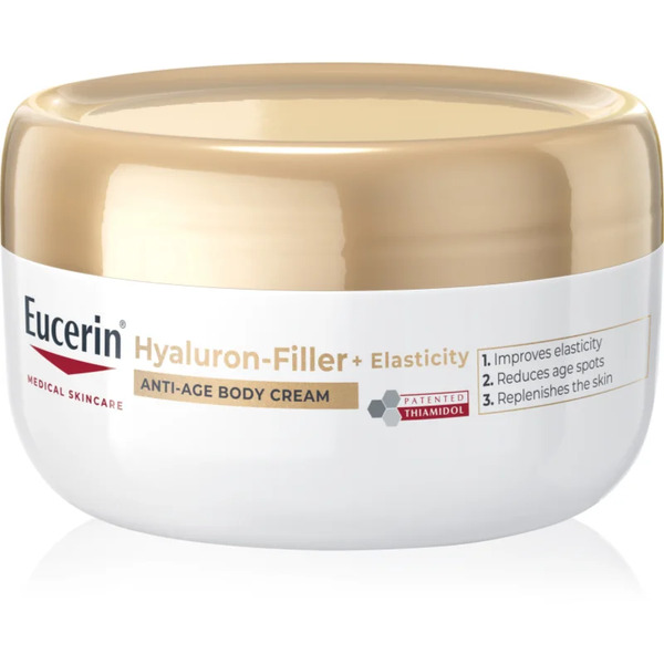  Eucerin Hyaluron-filler + Elasticity Anti-age Body Cream Krem Do Ciała O Działaniu Odmładzającym 200 Ml 