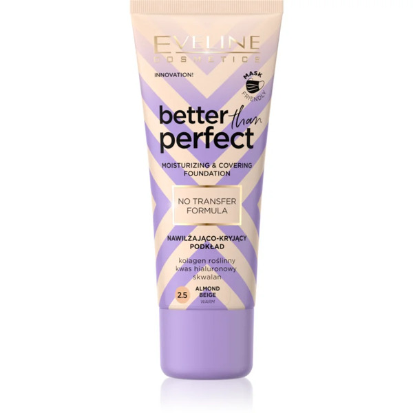  Eveline Cosmetics Better Than Perfect Podkład Kryjący O Działaniu Nawilżającym Odcień 2.5 Almond Beige Warm 30 Ml 