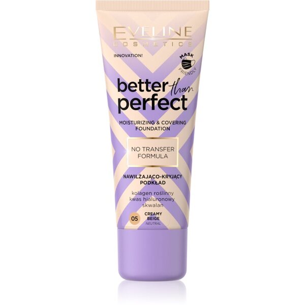  Eveline Cosmetics Better Than Perfect Podkład Kryjący O Działaniu Nawilżającym Odcień 05 Creamy Beige Neutral 30 Ml 