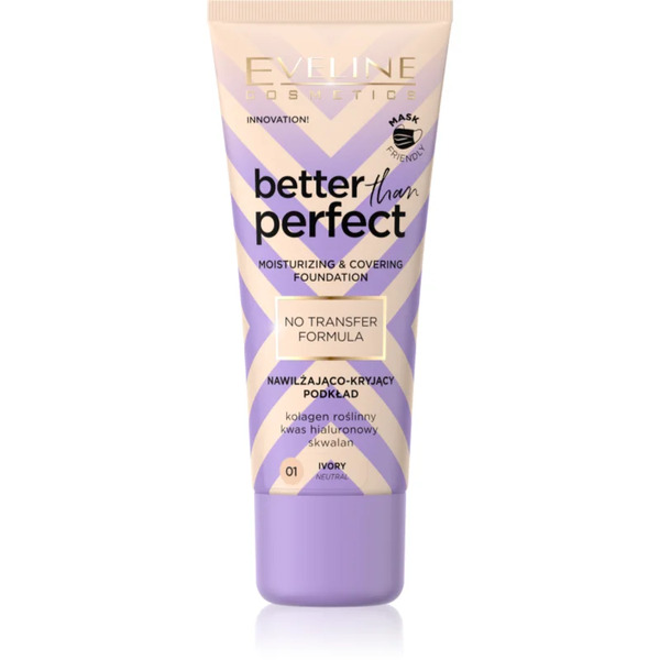  Eveline Cosmetics Better Than Perfect Podkład Kryjący O Działaniu Nawilżającym Odcień 01 Ivory Neutral 30 Ml 